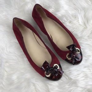 St. John Scarlett Suede Flats